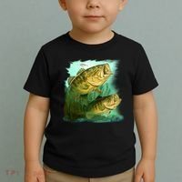 Wildlife - Two Jumping Bass Toddler T-Shirt thumb 2