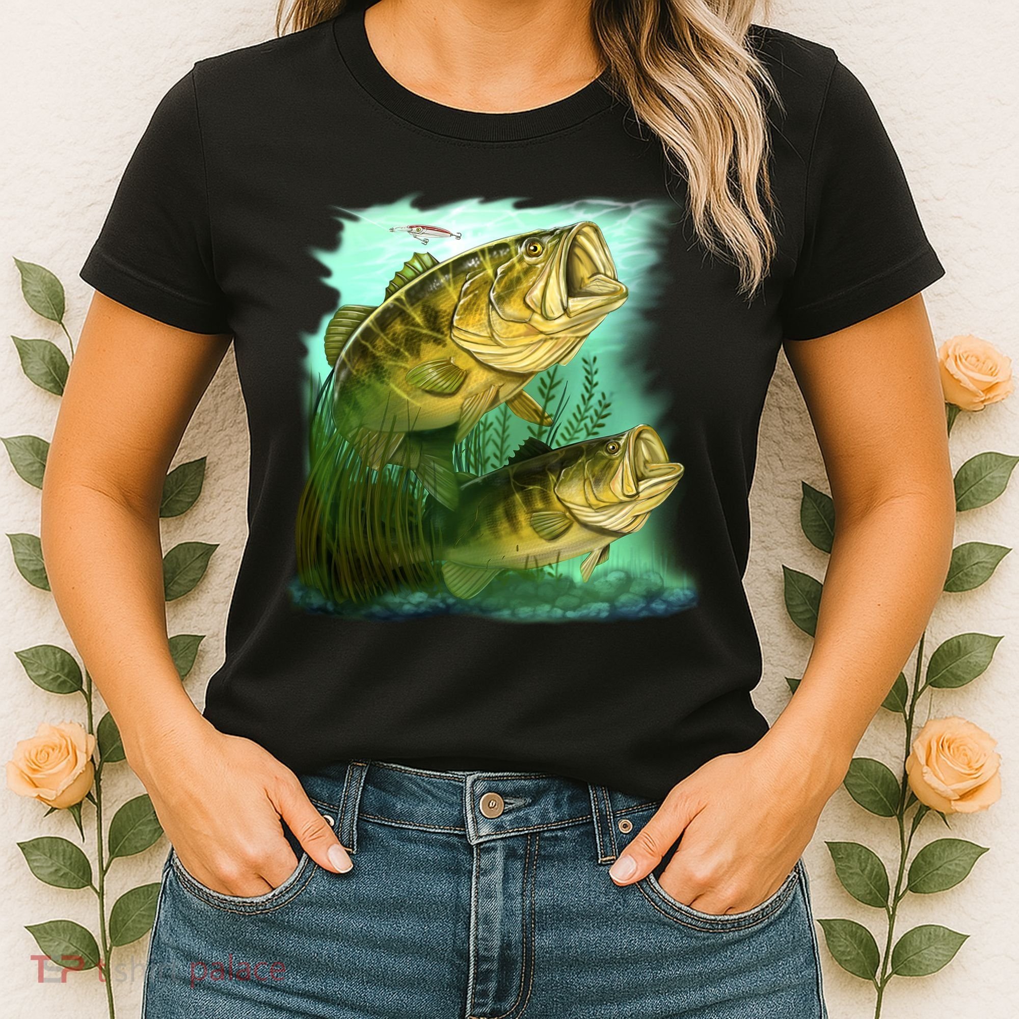 Wildlife - Two Jumping Bass Women's T-Shirt