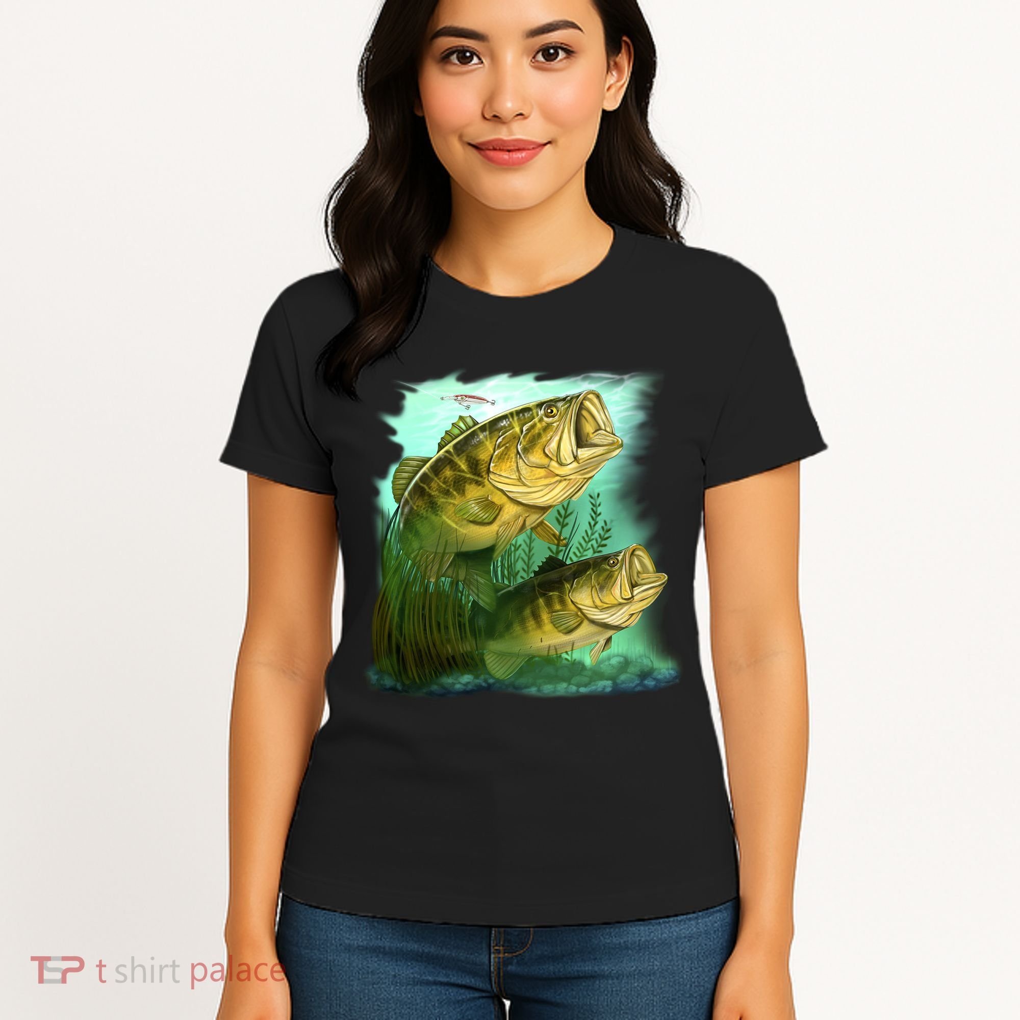 Wildlife - Two Jumping Bass Women's T-Shirt