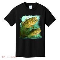 Wildlife - Two Jumping Bass Kids T-Shirt thumb 0