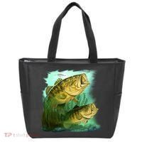 Wildlife - Two Jumping Bass Tote Bag thumb 0