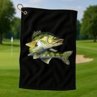 Wildlife - Walleye Golf Towel thumb 1