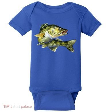 Wildlife - Walleye Baby Bodysuit