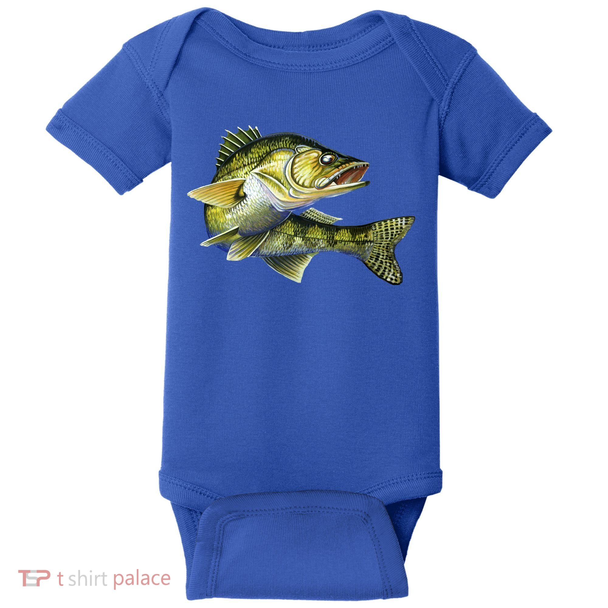 Wildlife - Walleye Baby Bodysuit
