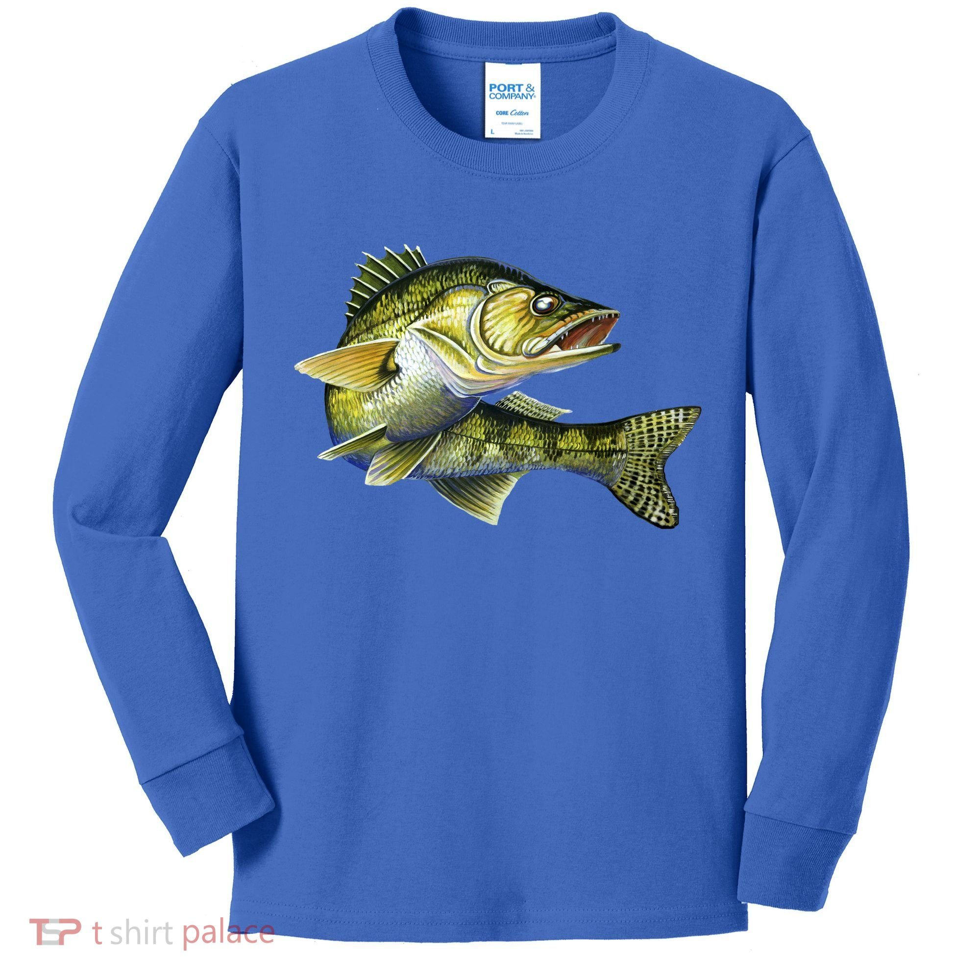 Wildlife - Walleye Kids Long Sleeve Shirt