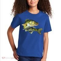 Wildlife - Walleye Kids T-Shirt thumb 2