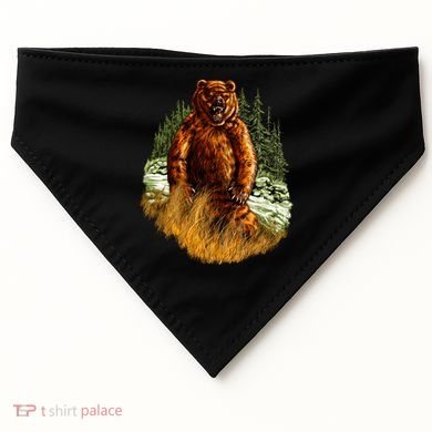 Wildlife - Wild Bear Portrait USA-Made Doggie Bandana
