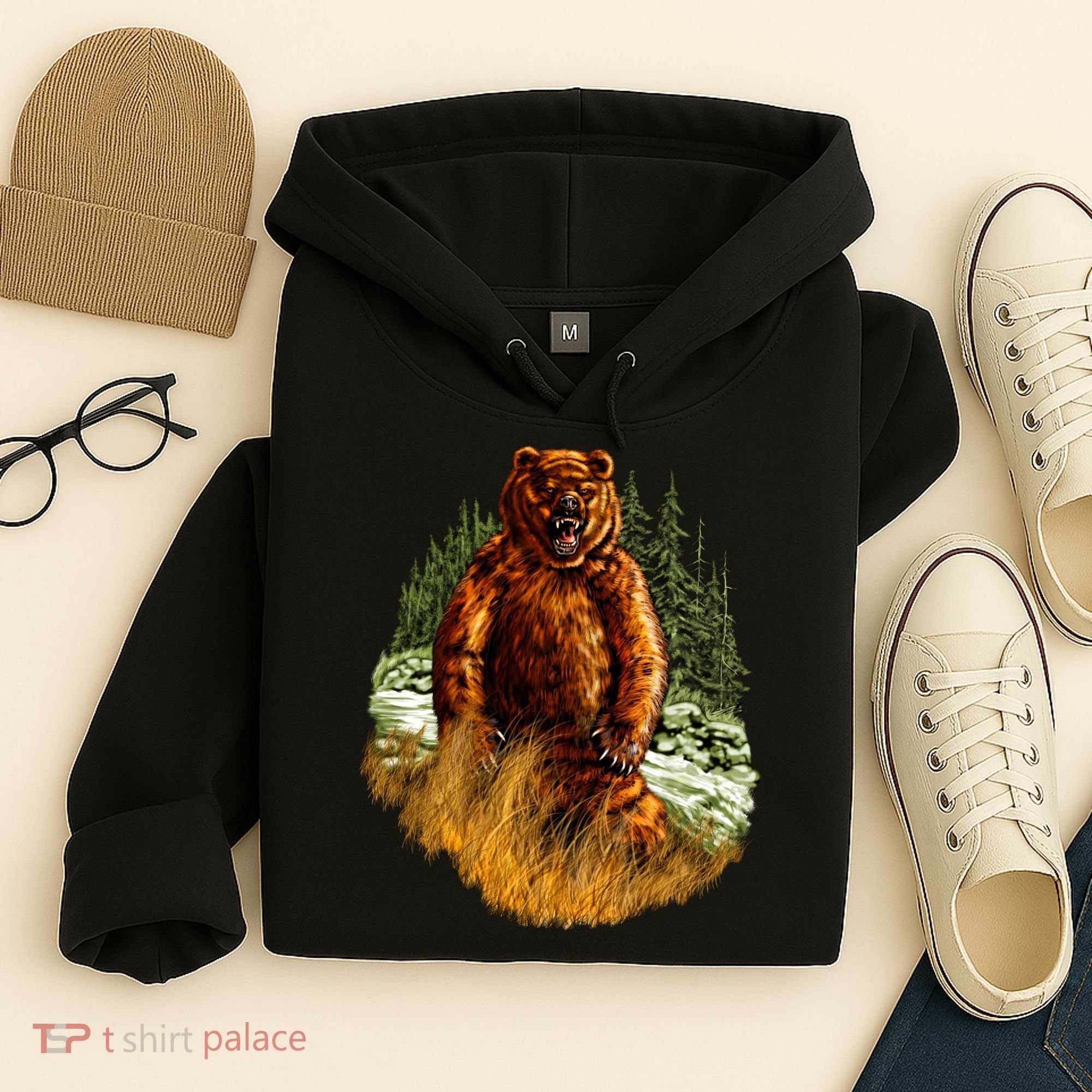 Wildlife - Wild Bear Portrait Hoodie