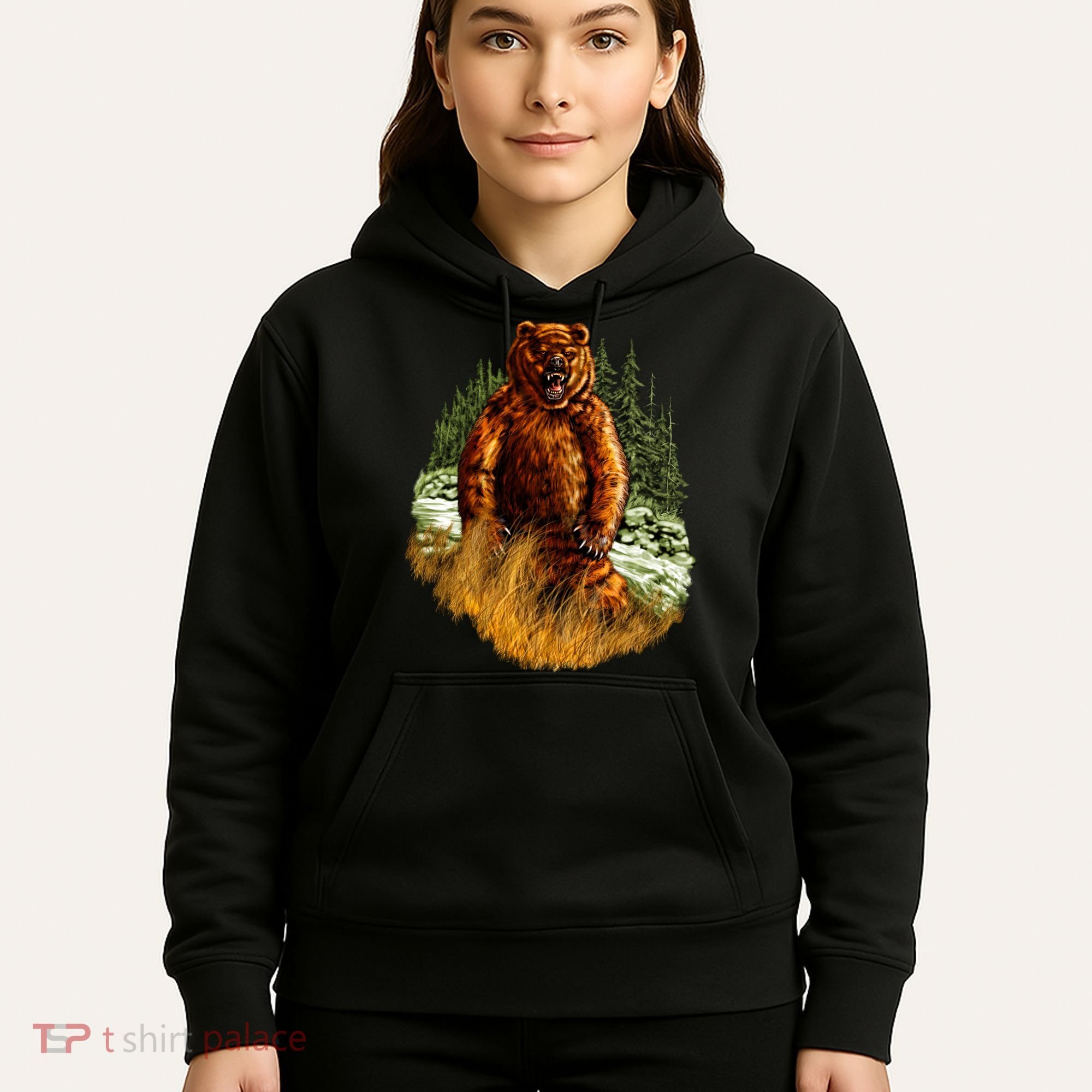 Wildlife - Wild Bear Portrait Hoodie