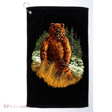 Wildlife - Wild Bear Portrait Golf Towel