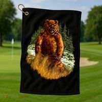 Wildlife - Wild Bear Portrait Golf Towel thumb 1