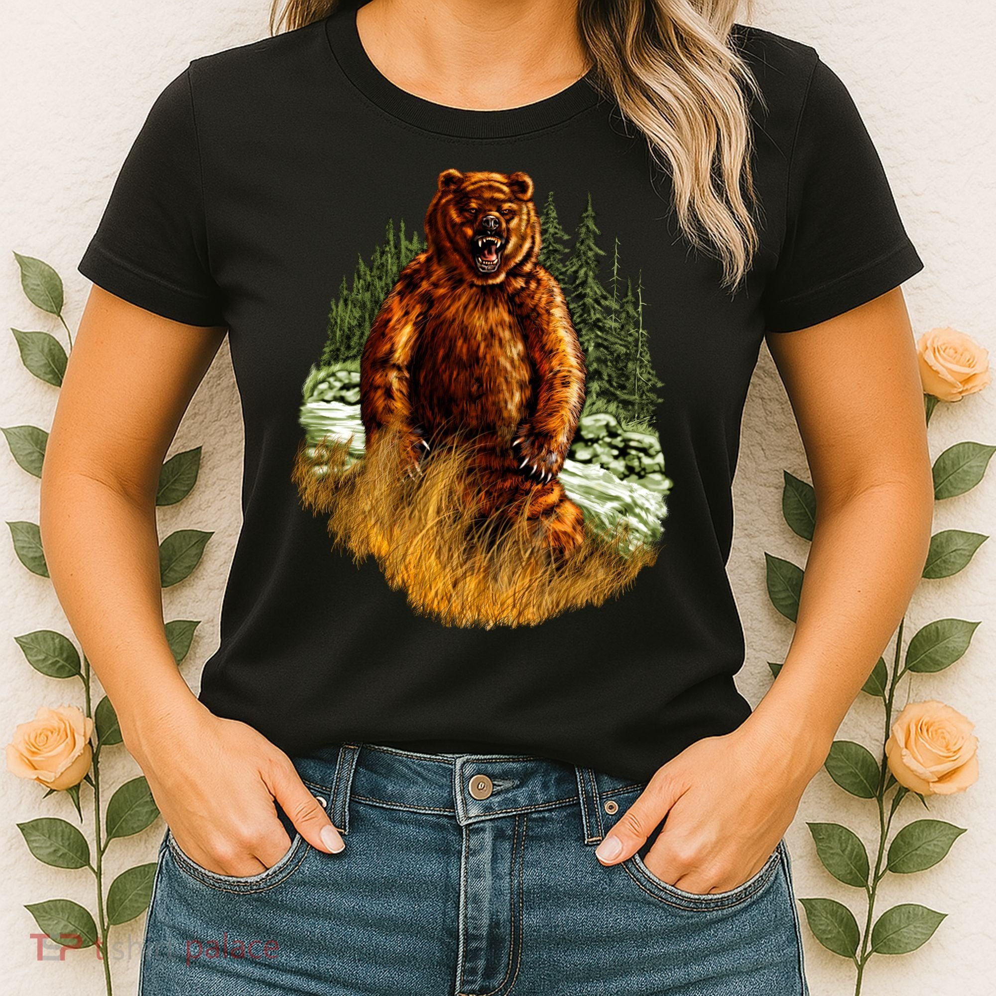 Wildlife - Wild Bear Portrait Women's T-Shirt