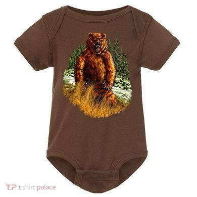 Wildlife - Wild Bear Portrait Baby Bodysuit