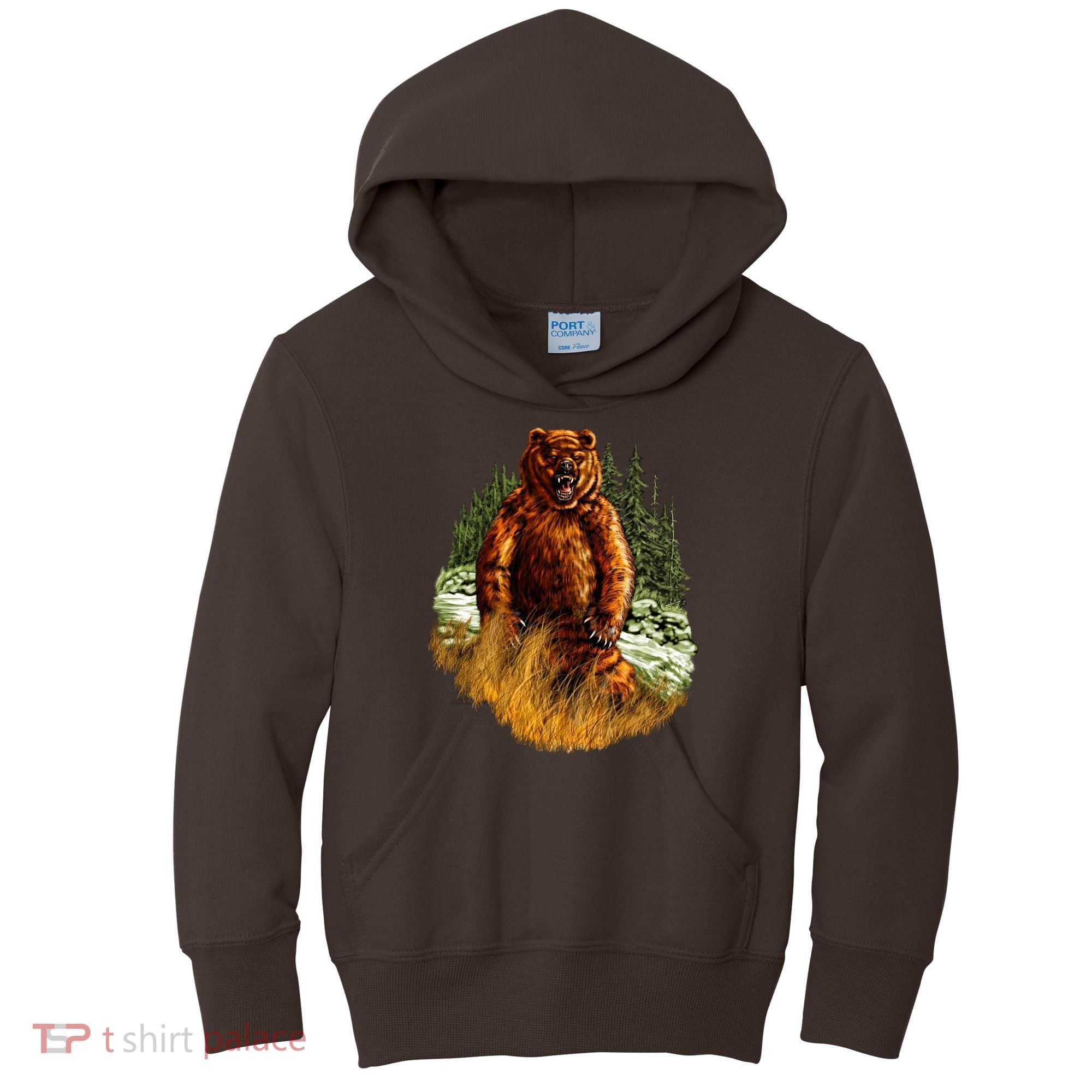Wildlife - Wild Bear Portrait Kids Hoodie