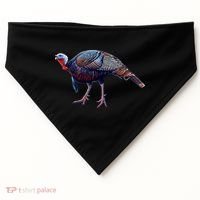 Wildlife - Wild Turky Walking USA-Made Doggie Bandana thumb 0