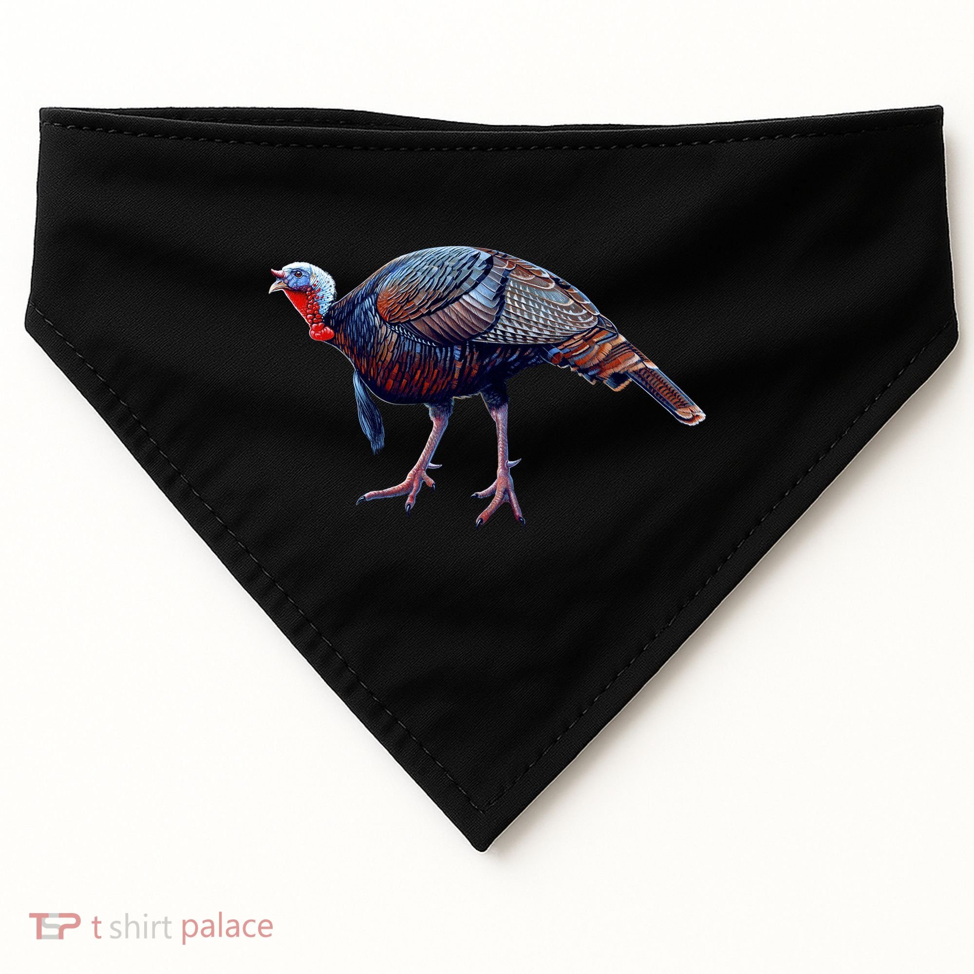 Wildlife - Wild Turky Walking USA-Made Doggie Bandana
