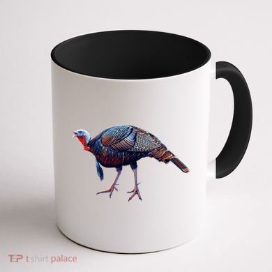 Wildlife - Wild Turky Walking Coffee Mug back