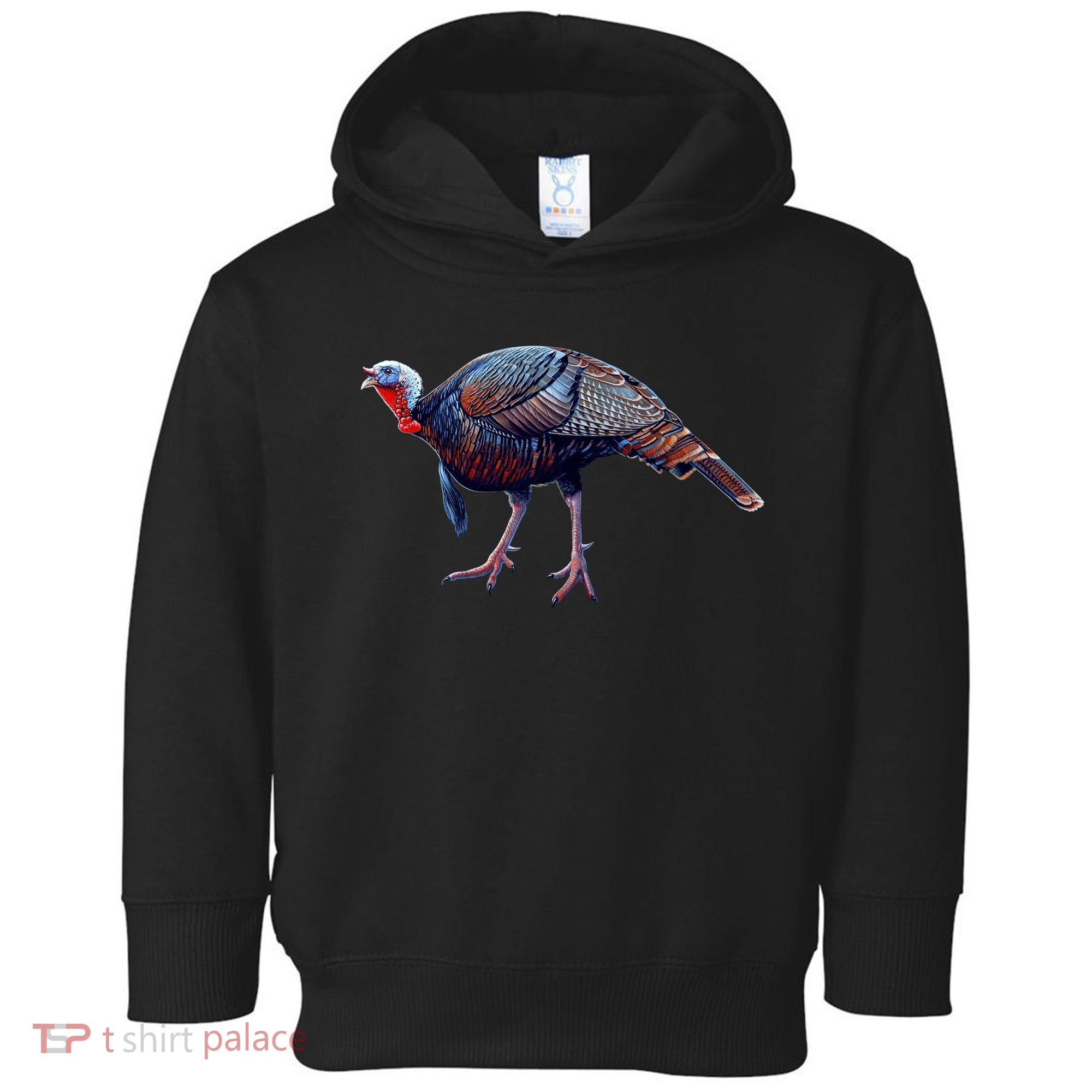 Wildlife - Wild Turky Walking Toddler Hoodie