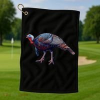 Wildlife - Wild Turky Walking Golf Towel thumb 1