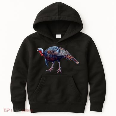 Wildlife - Wild Turky Walking Kids Hoodie