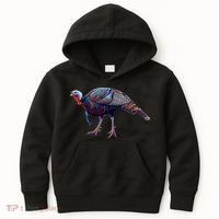Wildlife - Wild Turky Walking Kids Hoodie thumb 0