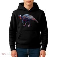 Wildlife - Wild Turky Walking Kids Hoodie thumb 4