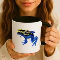 Wildlife - Yellow And Blue Frog Coffee Mug thumb 3
