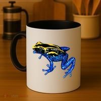 Wildlife - Yellow And Blue Frog Coffee Mug thumb 4