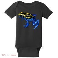 Wildlife - Yellow And Blue Frog Baby Bodysuit thumb 0