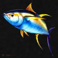 Wildlife - Yellowfin Ladies PosiCharge Tri-Blend Wicking Tank thumb 2