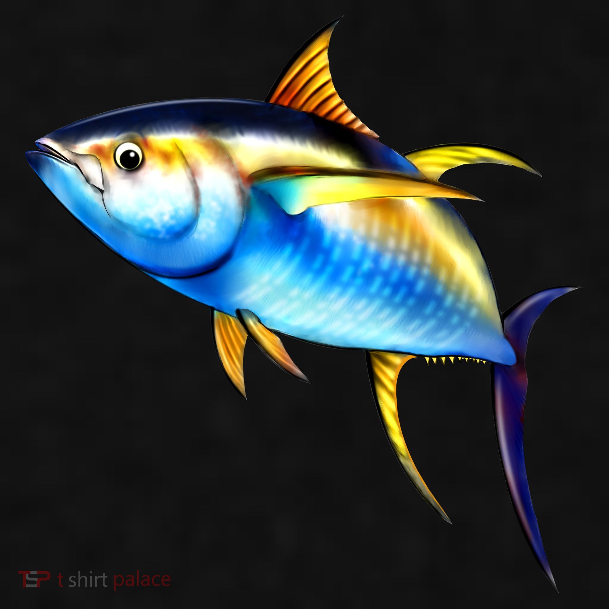 Wildlife - Yellowfin Ladies PosiCharge Tri-Blend Wicking Tank
