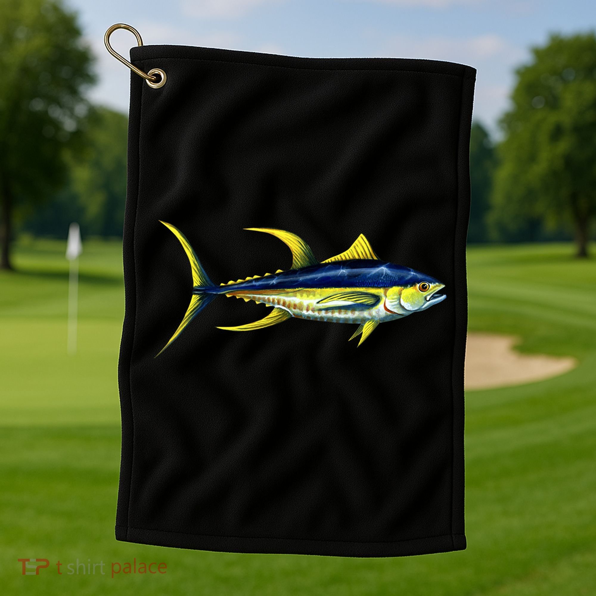 Wildlife - Yellowfin Tuna Golf Towel