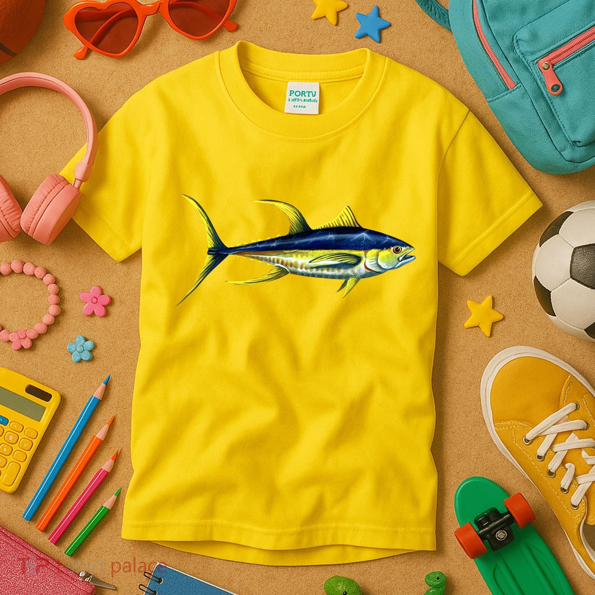 Wildlife - Yellowfin Tuna Kids T-Shirt