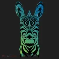 Wildlife - Zebra Head Abstract Women's Sweatshirt thumb 2