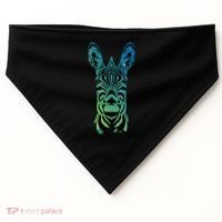 Wildlife - Zebra Head Abstract USA-Made Doggie Bandana thumb 0