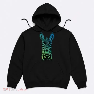 Wildlife - Zebra Head Abstract Hoodie