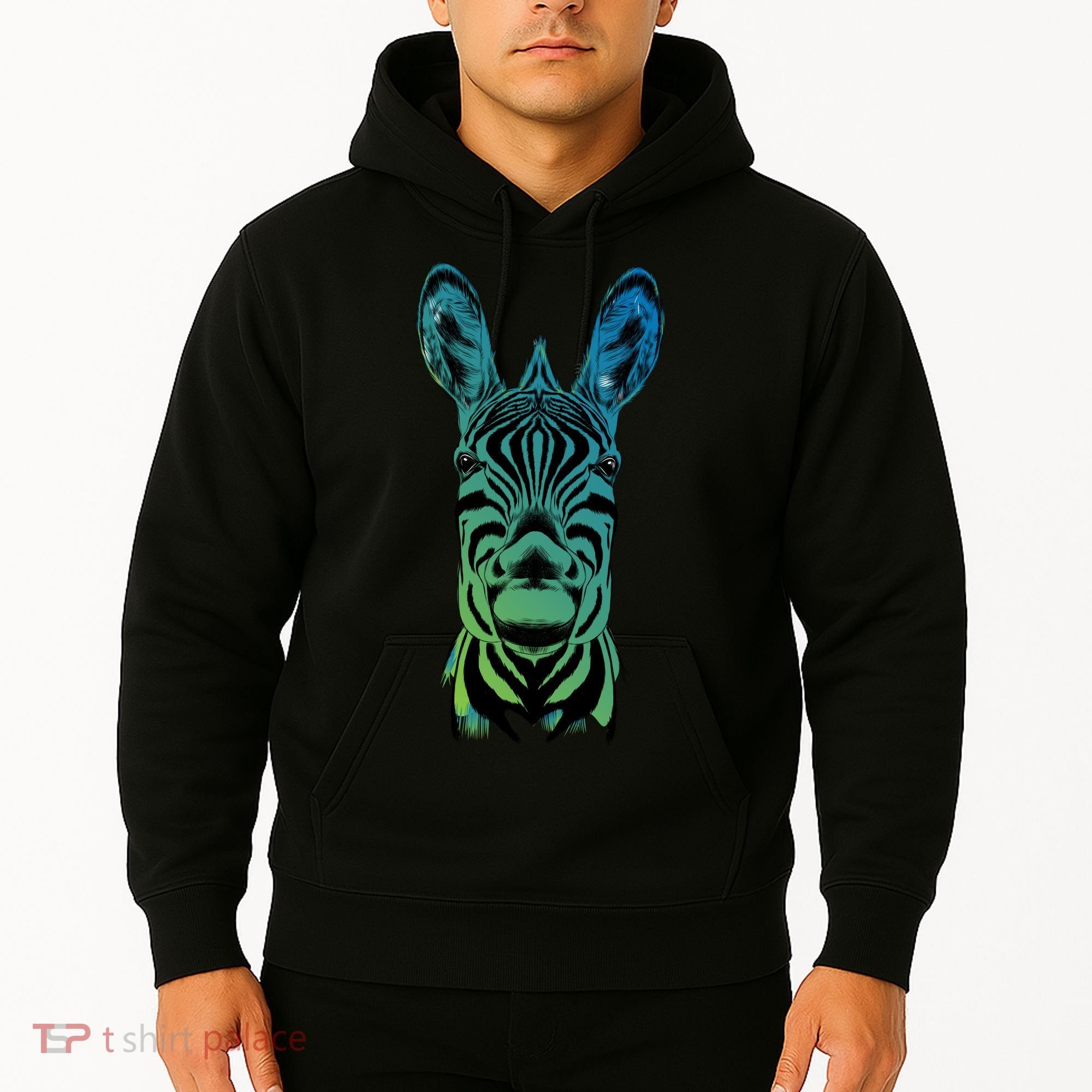 Wildlife - Zebra Head Abstract Hoodie