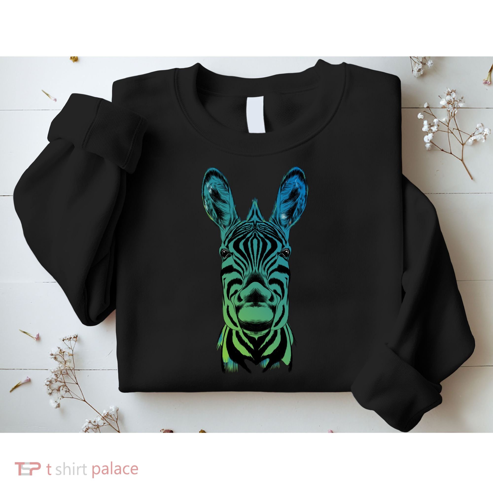 Wildlife - Zebra Head Abstract Sweatshirt