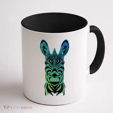 Wildlife - Zebra Head Abstract Coffee Mug back