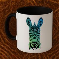 Wildlife - Zebra Head Abstract Coffee Mug thumb 2