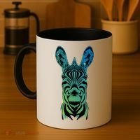 Wildlife - Zebra Head Abstract Coffee Mug thumb 4