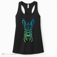 Wildlife - Zebra Head Abstract Women's Tank Top thumb 0