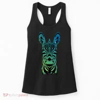 Wildlife - Zebra Head Abstract Women's Tank Top thumb 0