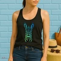 Wildlife - Zebra Head Abstract Women's Tank Top thumb 2