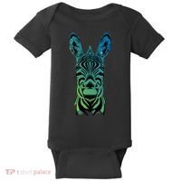 Wildlife - Zebra Head Abstract Baby Bodysuit thumb 0
