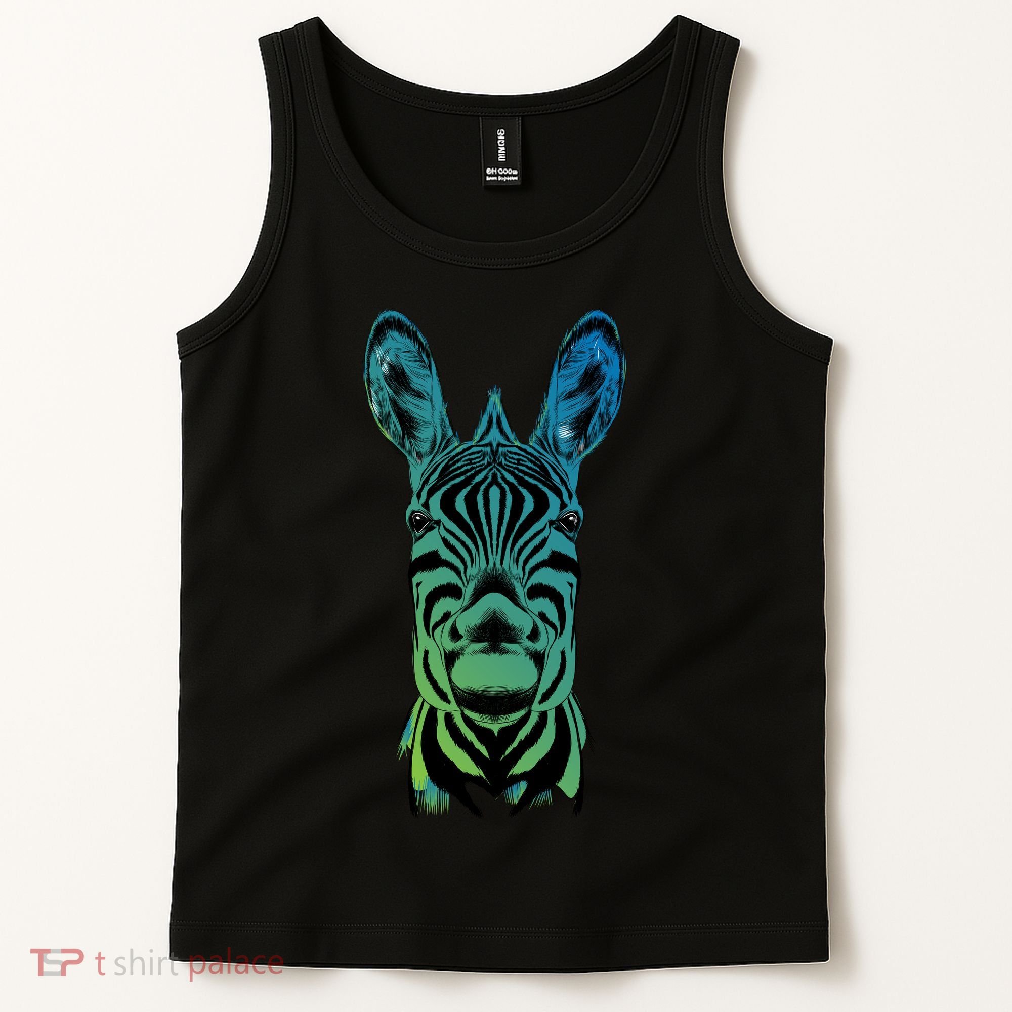 Wildlife - Zebra Head Abstract Tank Top