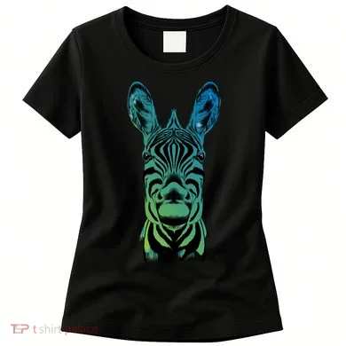Wildlife - Zebra Head Abstract Women's T-Shirt