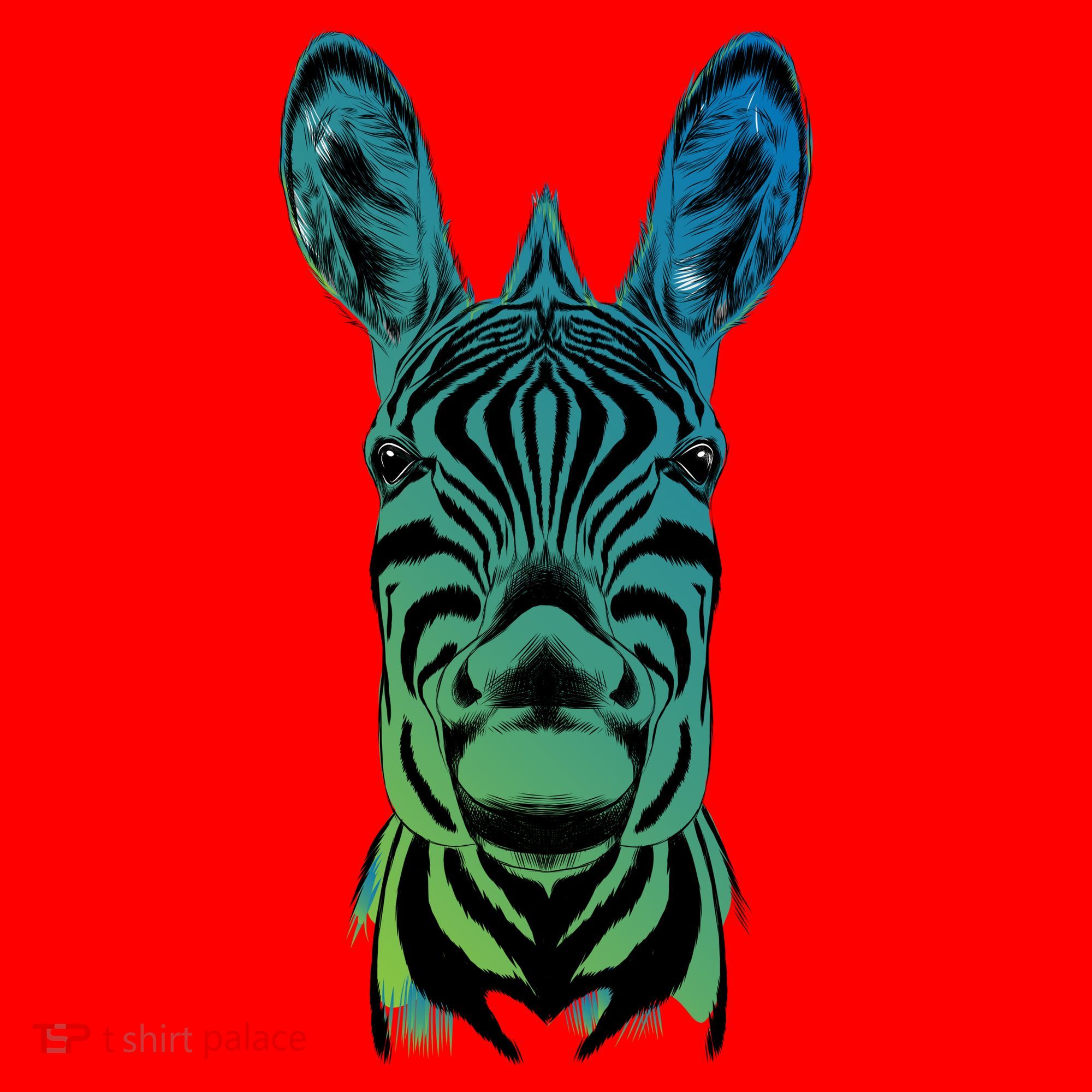 Wildlife - Zebra Head Abstract Santa Hat