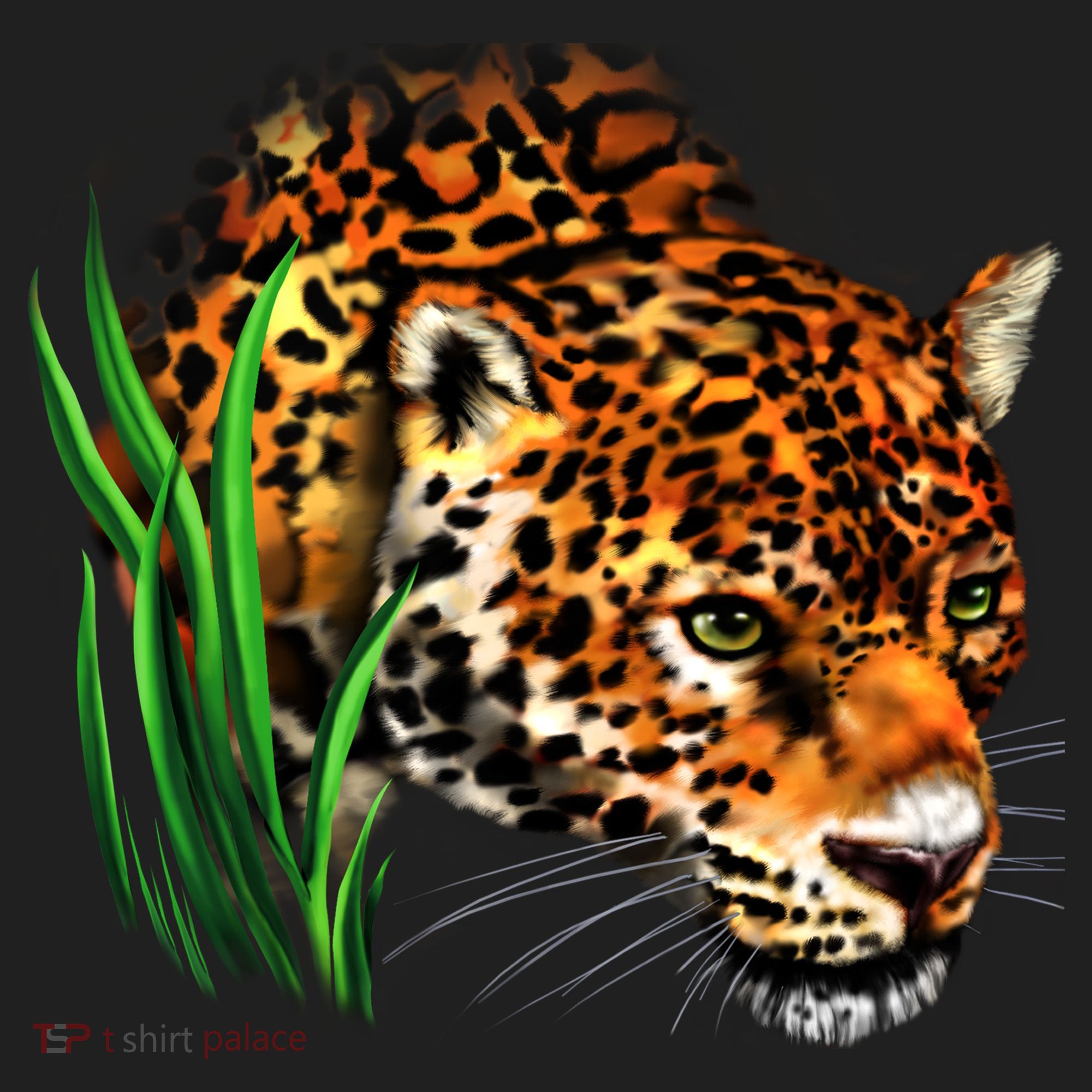 Wildlife Big Face Jaguar In Grass Portrait Women's Sweatshirt