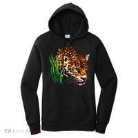 Wildlife Big Face Jaguar In Grass Portrait Women's Hoodie thumb 0